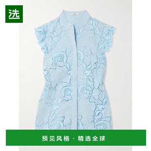 1h可退 香港直邮Erdem 女士 荷叶边马德拉刺绣府绸衫 PF25T125015