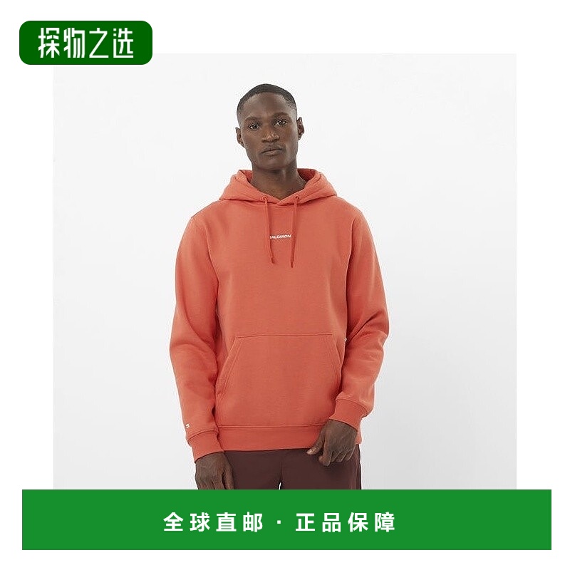 欧洲直邮Salomon萨洛蒙 PODIUM系列男士红棕色聚酯纤维卫衣