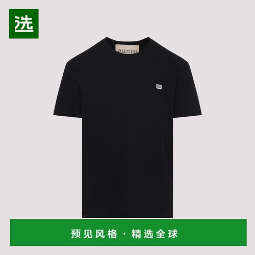 香港直邮VALENTINO 男士T恤 8V3MG10VAQ80NO SS2026 黑色 T-SHIRT