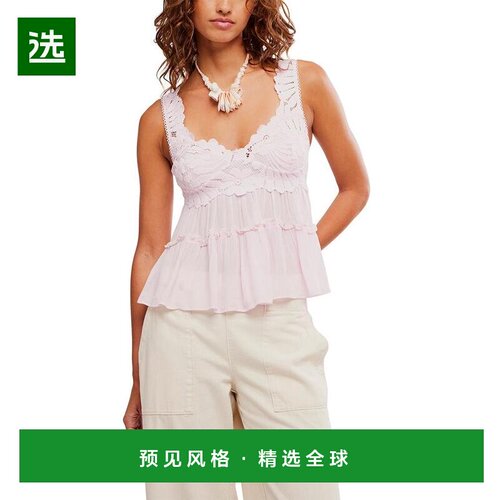 【美国直邮】free people 女士 背心吊带性感蕾丝 【付后1h可退】