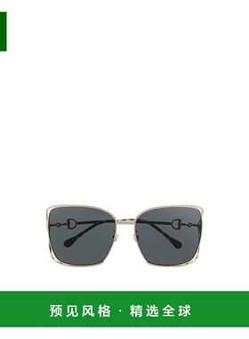 Gucci Horsebit 缀饰超大框太阳眼镜 680859I3330古驰