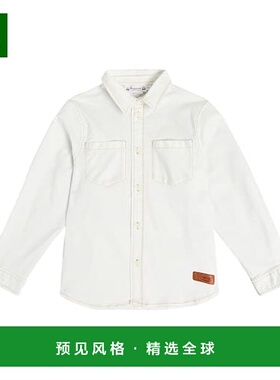 1h可退 香港直邮Bonpoint 女童 Altman 牛仔布衬衫童装 blue蓝色