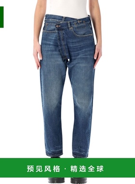 1h可退 香港直邮R13 女士 – 交叉牛仔裤 R13W2048D381C blue蓝色