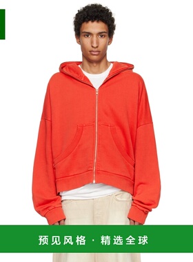 1h可退 香港直邮Entire Studios 男士 红色 Eternal Zip 连帽衫 E