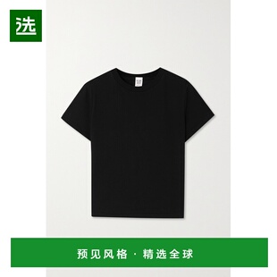 1h可退 香港直邮redone 女士 再生棉针织T恤 13702WCLSCTEBLACK