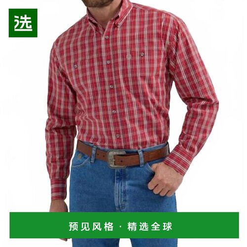 【美国直邮】wrangler/威格 男士 衬衫长袖男装 【付后1h可退】