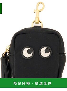 香港直邮ANYA HINDMARCH 女士钱包 193610BLACK CO 黑色 Pouch Ai