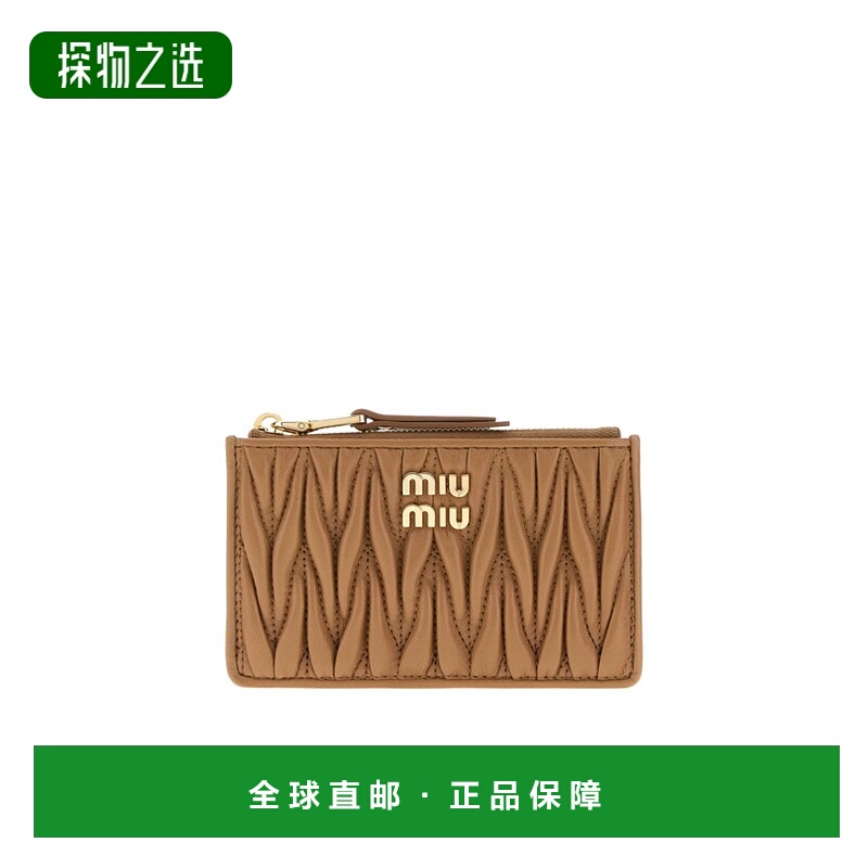 香港直邮Miu Miu 徽标钱包 5MB06MAFPP