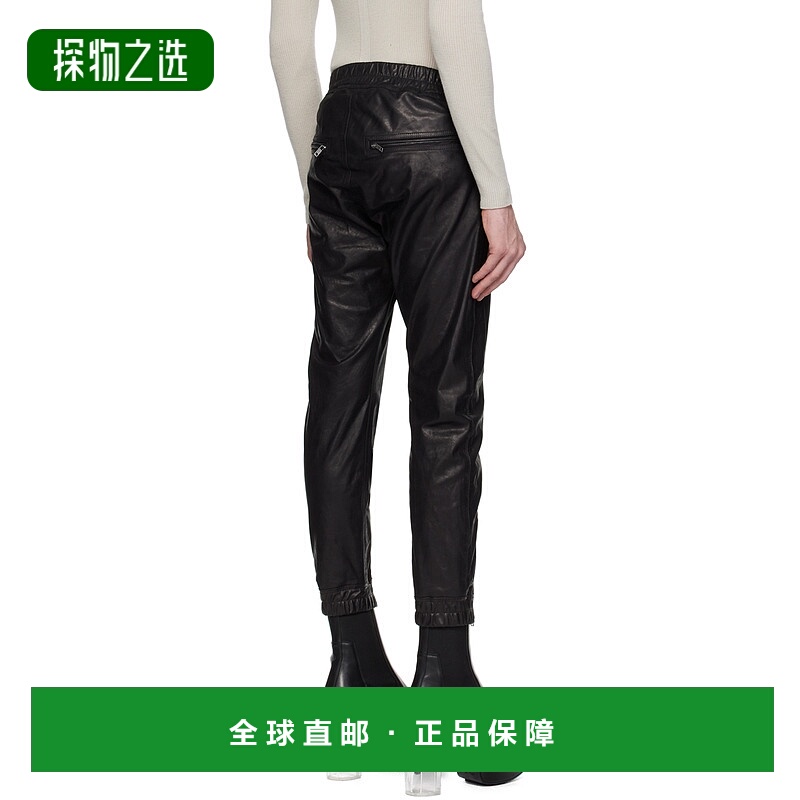 香港直邮Rick Owens Luxor皮休闲裤 RU01D3395LSU09