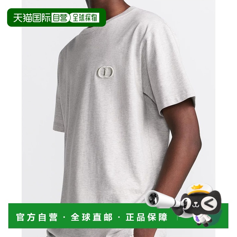香港直邮Dior CD Icon 短袖T恤 943J605A0554迪奥正品时尚高级感