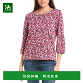 大 New 美国直邮 1h可退 绉纱上衣 Jones Moss 衬衫 York 女装