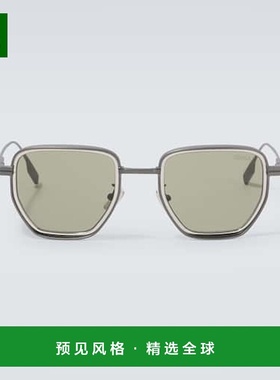 1h可退 香港直邮Zegna 杰尼亚 男士 方框太阳眼镜 black黑色 舒适