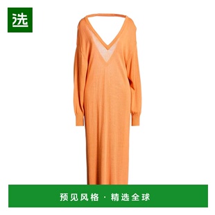 1h可退 香港直邮Remain 女士 中长连衣裙 orange橙色 舒适时尚