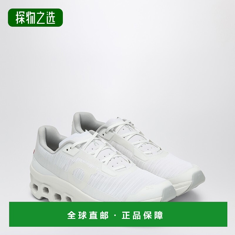 1h可退 香港直邮On 男士 Cloudmonster 白色低帮运动鞋 3MF106712