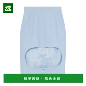 女士半身裙 45639721 AW2020 香港直邮BURBERRY 蓝色 羊毛镂空细