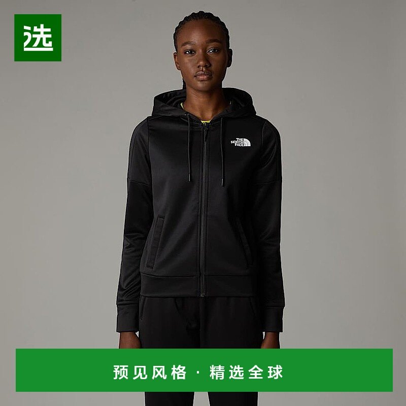欧洲直邮北面Reaxion 女士拉链连帽衫TheNorthFace针织卫衣