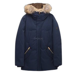 韩国直邮MACKAGE爱德华-F系列 海军蓝羽绒服鸭绒