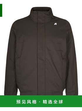 香港直邮K-WAY 男士户外冲锋衣 K8133EWB2V AW2025 黑色 徽标休闲