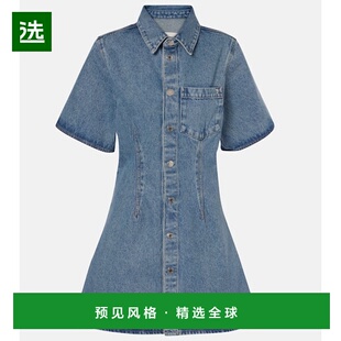 香港直邮Ami Paris 女士 Ami De Cœur 牛仔布衬衫式连衣裙