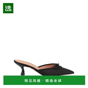 1h可退 香港直邮Malone Souliers 女士 Mules 木屐 black黑色 舒