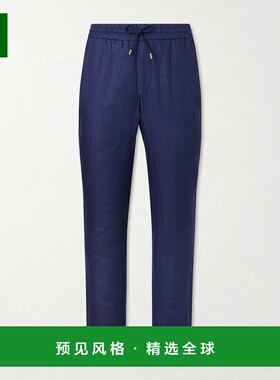 1h可退 香港直邮Sease 男士 Mindset 夏装直筒亚麻棉混纺抽绳裤子