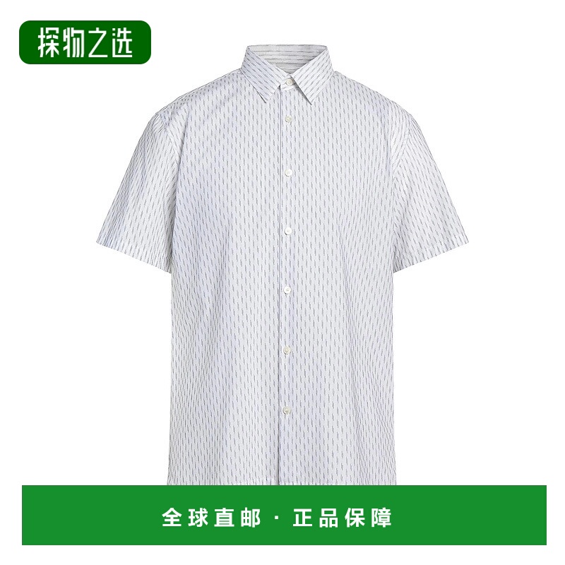 香港直邮THEORY 希尔瑞 男士 花纹衬衫 white白色 舒适时尚