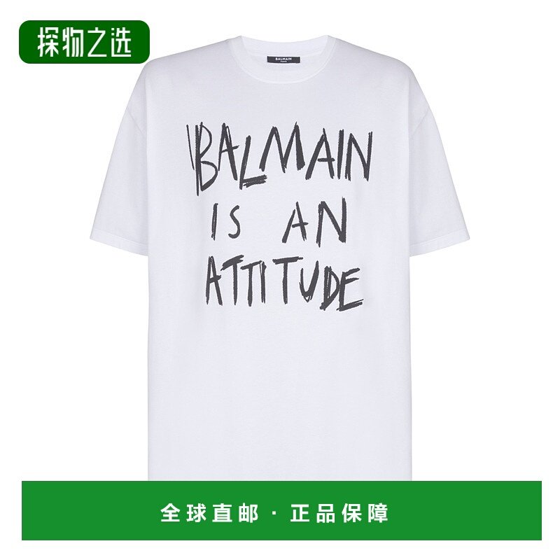 香港直邮Balmain 印花T恤 GH1EG225GF40短袖