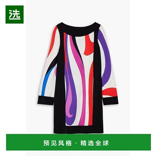 1h可退 香港直邮Emilio Pucci 璞琪 女士 MARMO 印花迷你连衣裙 4