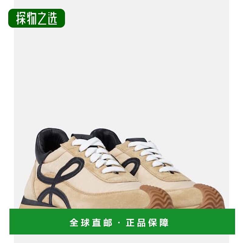 香港直邮LOEWE 罗意威 女士 Flow Runner 绒面革运动鞋