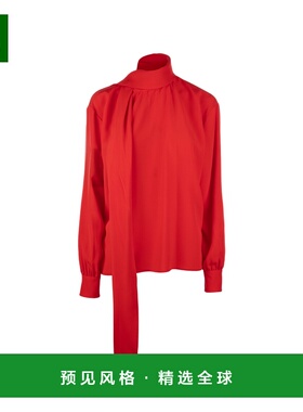 香港直邮PRADA 女士衬衫 P420I167CF0011 SS2025 红色 CAMICIE