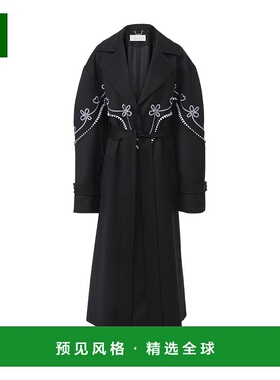 香港直邮Chloe 长袖初剪羊毛风衣 C24UMA02076