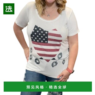 1h可退 【美国直邮】pol 女士 上装T恤正品潮牌穿搭时尚透气高级