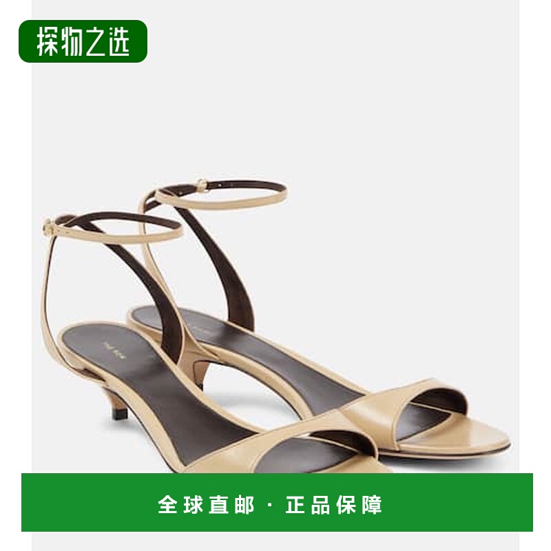 1h可退 香港直邮The Row 女士 Vika 35 皮质凉鞋 beige米色 舒适