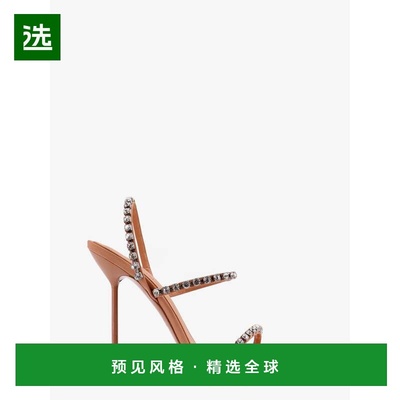 1h可退 香港直邮Paris Texas 女士 Lidia 绸缎水晶凉鞋 PX1816XCP