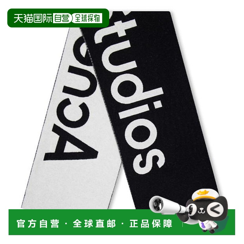 1h可退 香港直邮Acne Studios 艾克妮 女士 Toronty 徽标围巾羊毛