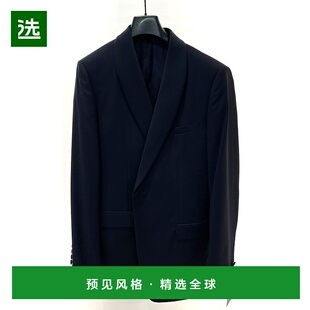 香港直邮Dior 长袖西装套装 043C726S604迪奥羊毛外套翻领西装裤