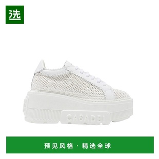 香港直邮Casadei 2X896U0701HANOI 系带坡跟鞋