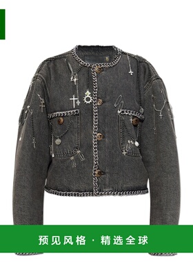 香港直邮R13 女士夹克 R13WD063D088B0DUSKYGREY AW2025 灰色