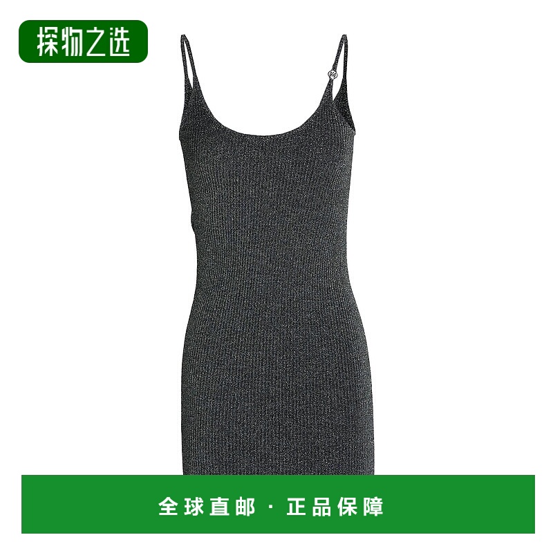 香港直邮AMIRI 女士 紧身连衣裙 metal金属色 舒适时尚羊毛