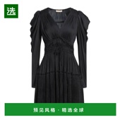black黑色 1h可退 舒适时 女士 褶裥连衣裙 香港直邮ULLA JOHNSON