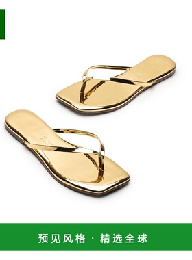 1h可退 【美国直邮】TKEES女士时装凉鞋平底方头真皮时尚舒适 百