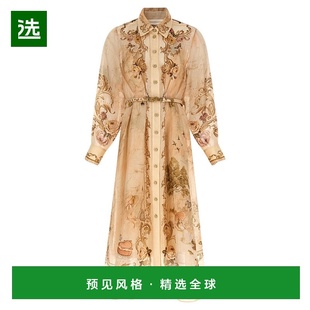 1h可退 香港直邮ZIMMERMANN 女士 Memento 羈絆中長洋裝 5351DF25