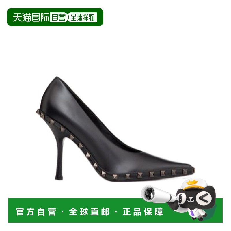 【99新未使用】香港直邮Valentino 铆钉尖头高跟鞋 WS0HX8NIB