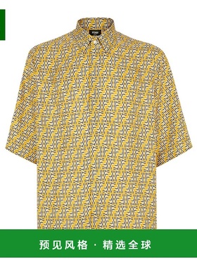 香港直邮Fendi FF Labyrinth短袖衬衫 FS0966ASES