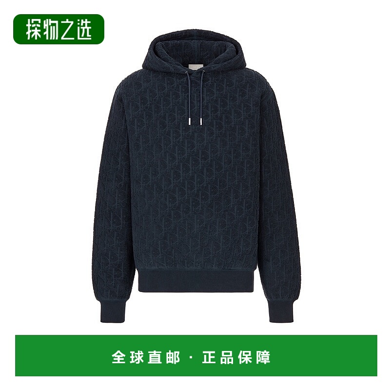 自营欧洲直邮Dior/迪奥 男士Oblique 印花连帽卫衣（宽松版型）