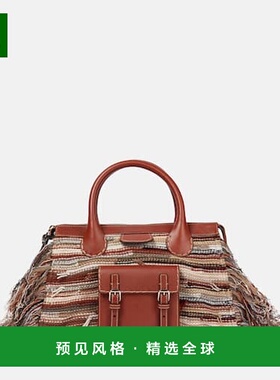 1h可退 香港直邮Chloe 蔻依 女士 Edith 中号羊绒皮革手提包