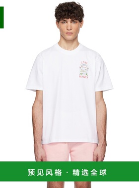 1h可退 香港直邮Casablanca 男士 白色 Le Passage T 恤 UMPS25JT