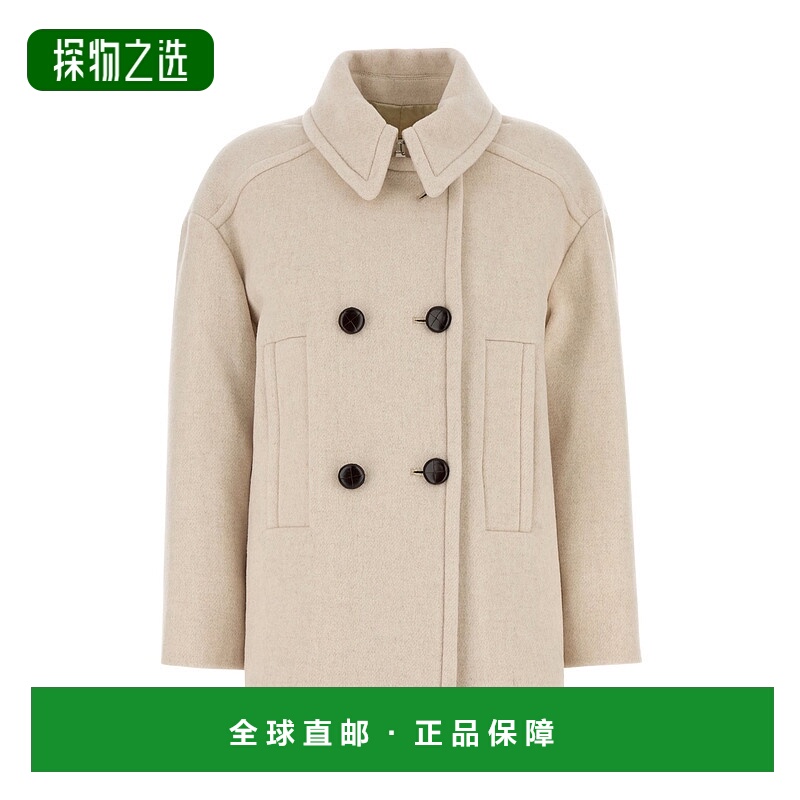 香港直邮Isabel Marant 长袖大衣 MA0455FAB1D03I羊毛