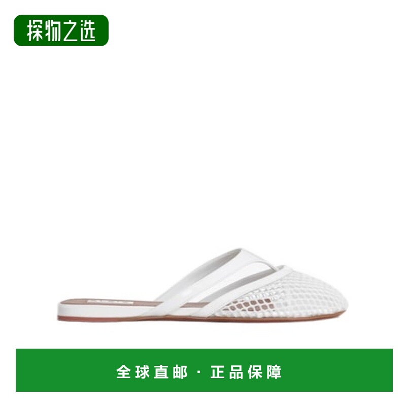 香港直邮Alaia 平底圆头穆勒鞋 AA3M101TK007