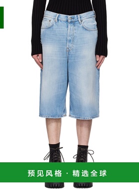 1h可退 香港直邮Acne Studios 艾克妮 男士 蓝色 Loose Fit 牛仔